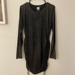 PINK Victoria's Secret Charcoal Long Sleeve Dress